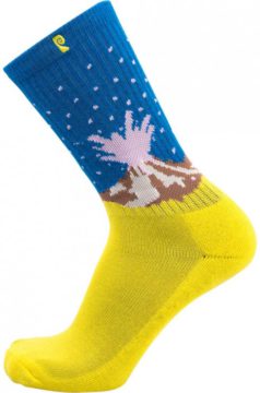 Pánské oblečení |Ponožky Psockadelic Volcano neon