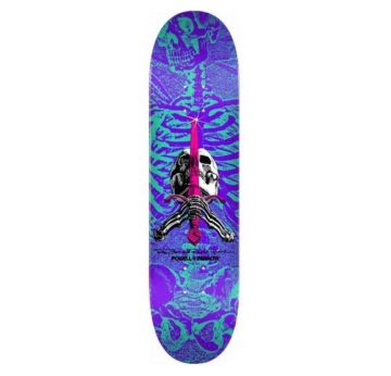 Skate |Desky Powell Skull And Sword turquoise/purple