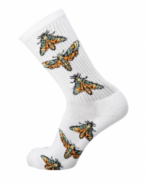 Pánské oblečení |Ponožky Psockadelic Death Moth white